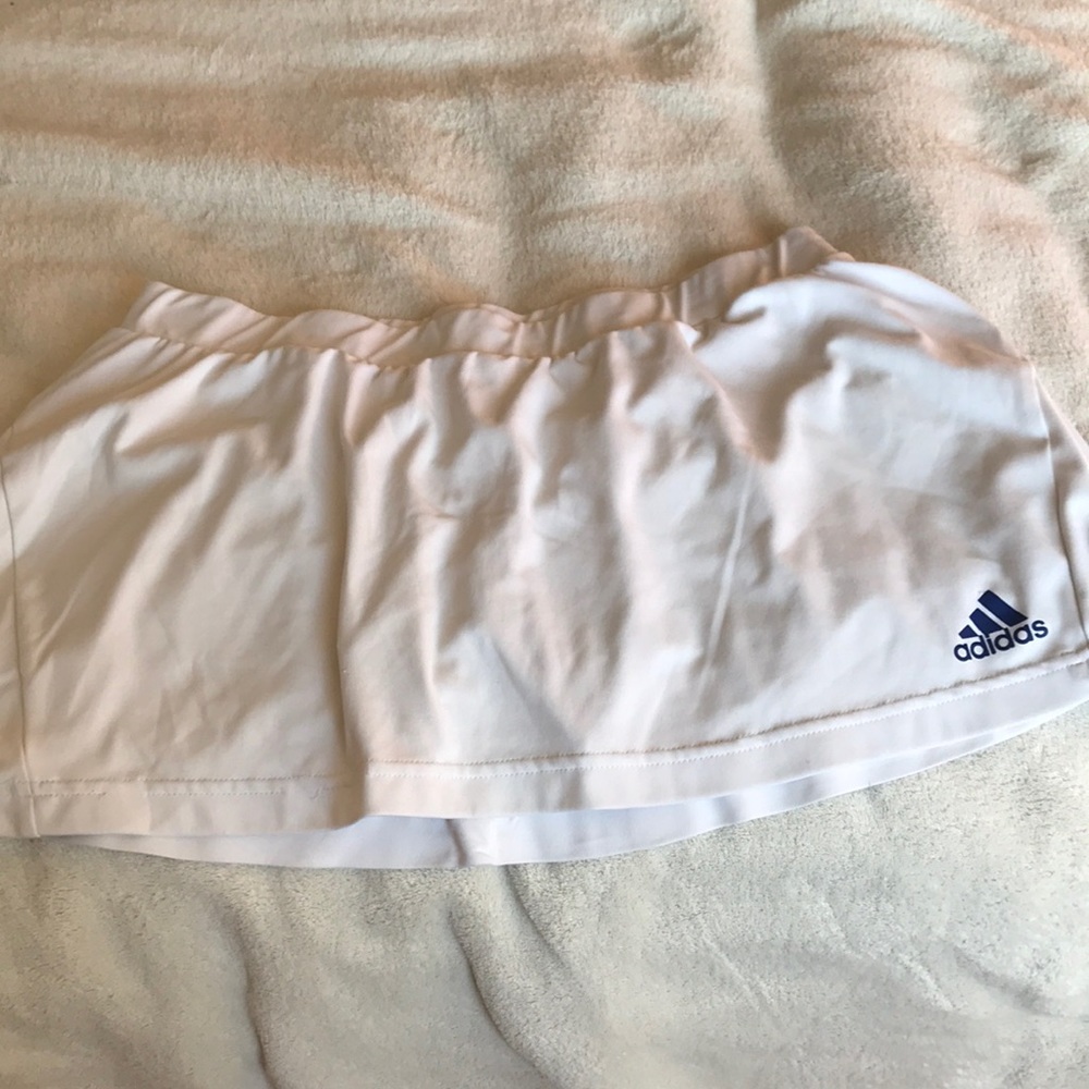 White adidas tennis skirt